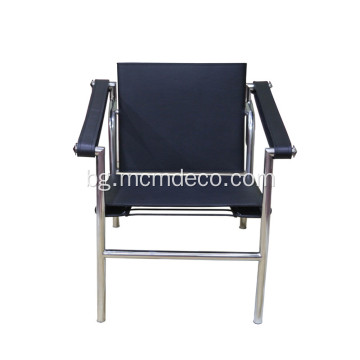 Класически стол Le Corbusier LC1 от естествена кожа